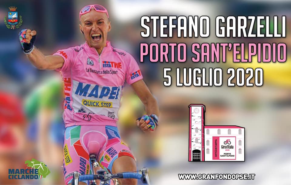Stefano Garzelli alla Granfondo Porto Sant’Elpidio 5 Luglio 2020